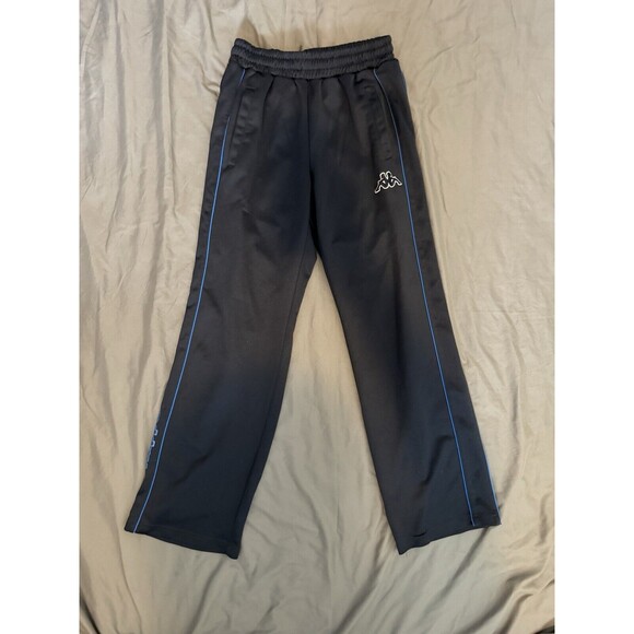 Kappa Mens Vintage 90s Blue Striped Track Pants Bottoms Size Medium Y2K Rare - Picture 2 of 13